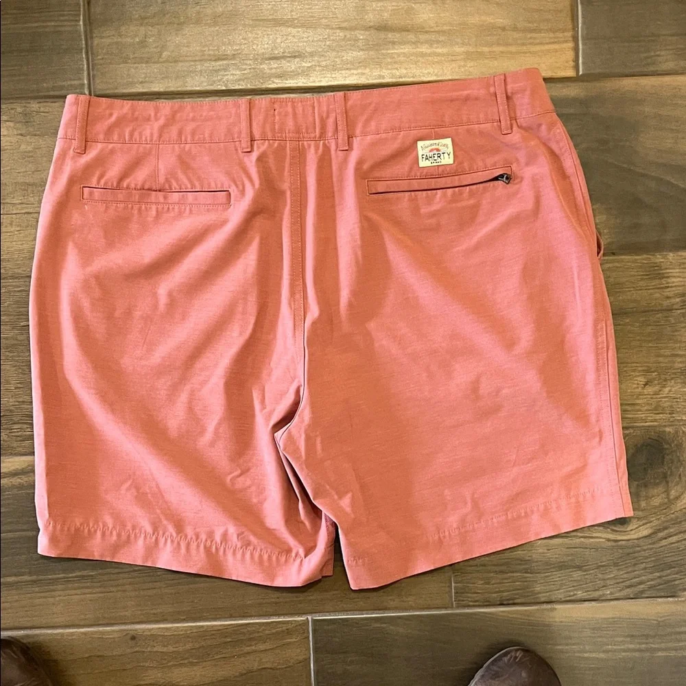 Faherty All Day Shorts 7” Rose Red